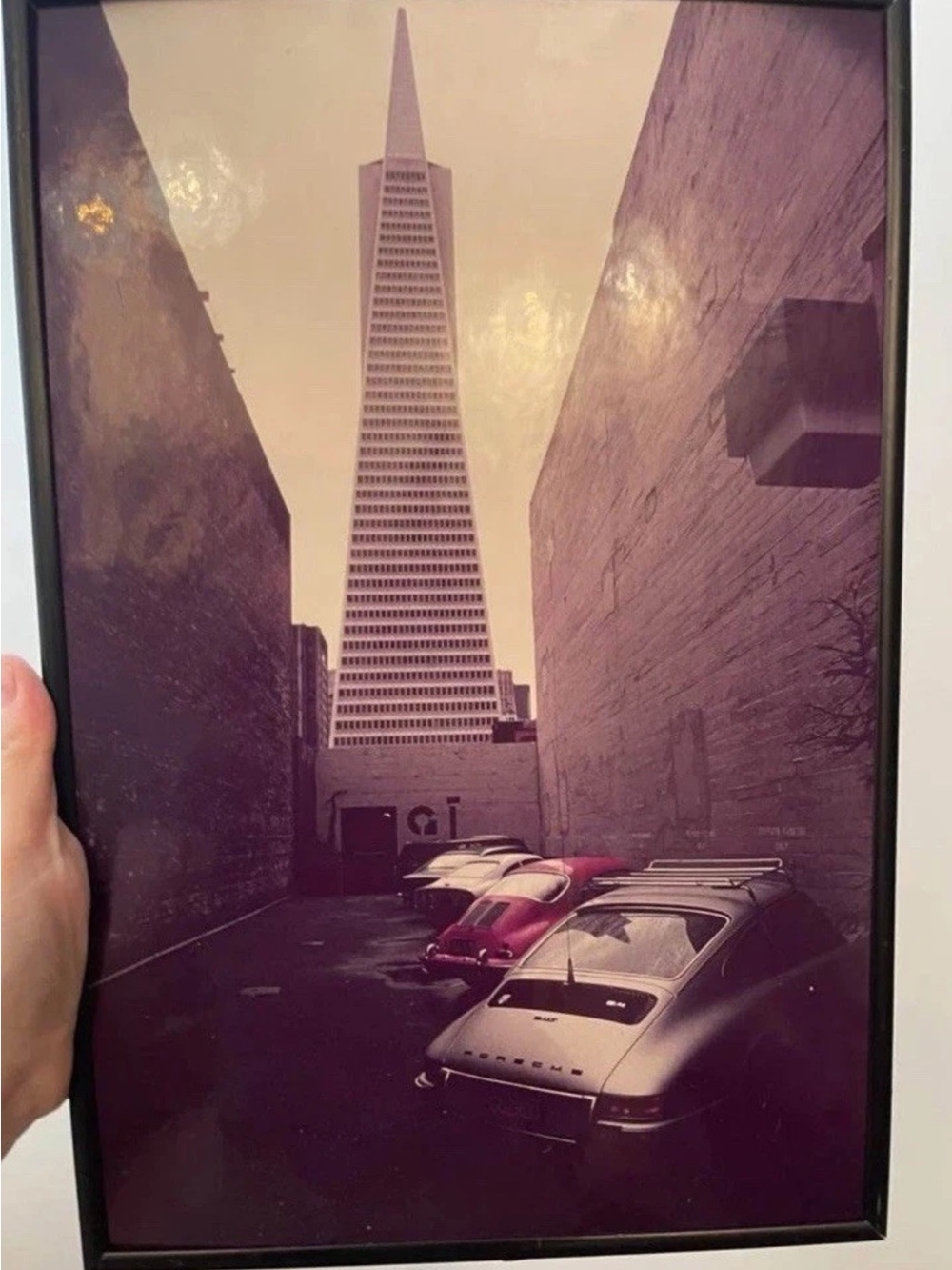 Porsche photo framed
